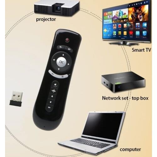 2017 T2 Fly Air Mouse 2.4G Wireless Gyro 3D Motion Stick Remote Control For Smart TV