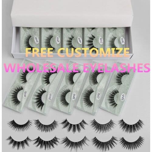 MAANGE Eyelash Wholesale 5/30/50/100/200PCS 3D Mink Eyelashes Fluffy Thick Mink Lashes In Bulk Natural False Eyelashes Makeup
