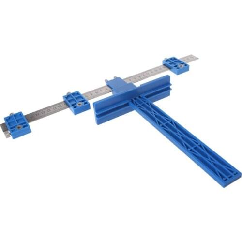 Detachable Hole Punch Jig Tool Center Drill Bit Guide Set Sleeve Cabinet Hardware Locator Wood Drilling Woodworking Tool