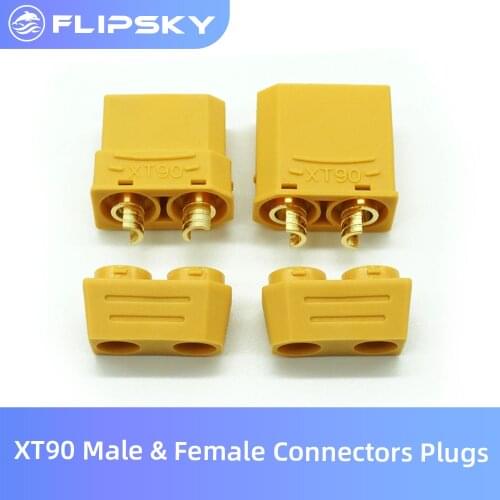 XT90 Male & Female Connectors Plugs 5 Pairs Electronic Speed Controller Components Connector Flipsky