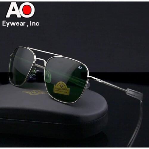 Aviation Sunglasses Men Women 2021 driving glasses pilot American Army Military Optical AO SunGlasses glasses Oculos de sol