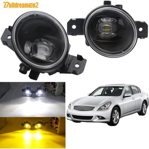 LED Fog Light Assembly For Infiniti G37 2010 2011 Car Front Bumper Lens Fog Lamp Daytime Running Light 30W 8000LM 12V