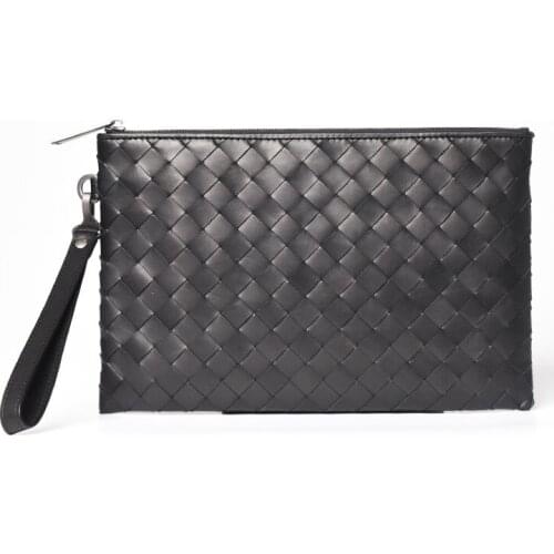 Womens Wallet Men`s Clutch Genuine Leather Handbag Luxury Handbags Women Bags designerWoven Calf Weaving handcraft 2020 Small