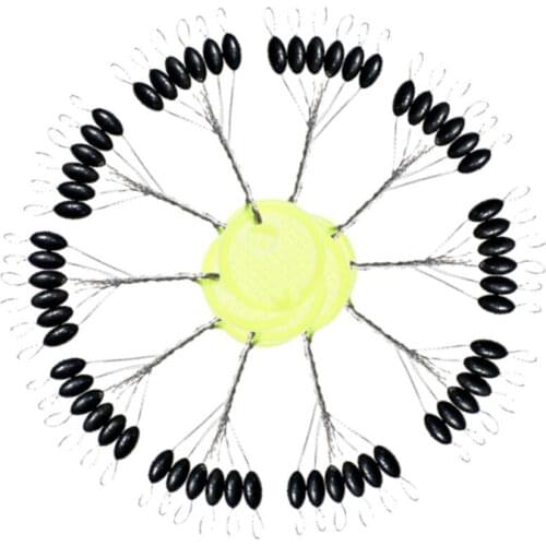 10 Group High Quality Rubber Space Beans Fishing Float Sea Carp Fly Fishing Black Rubber Oval Stopper Fishing Bobber Float Bean