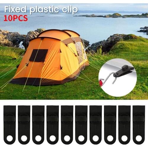 10Pcs DIY Tarp Clamp Awning Tent Canopy Clamp Clip Snap Canvas Anchor Gripper Caravan Jaw Grip Trap Tighten Camping Accesorios
