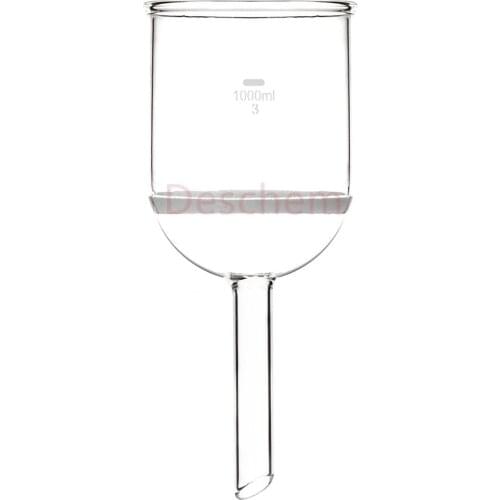 1000ml,Glass Buchner funnel,3# Coarse filter,1L,GG17 Straight Drop Tube,Labware