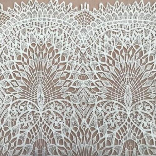 5yards High Quality 2018 African Chemical Lace Fabric Water Soluble Milk Silk Nigerian Guipure Wedding Dress African Lace Fabric