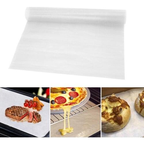 50Pcs Non Sticky Barbecue Grilled Fish Thicken Anti-Oil Paper Kitchen High Temperature Resistant Oven Baking Paper Mat