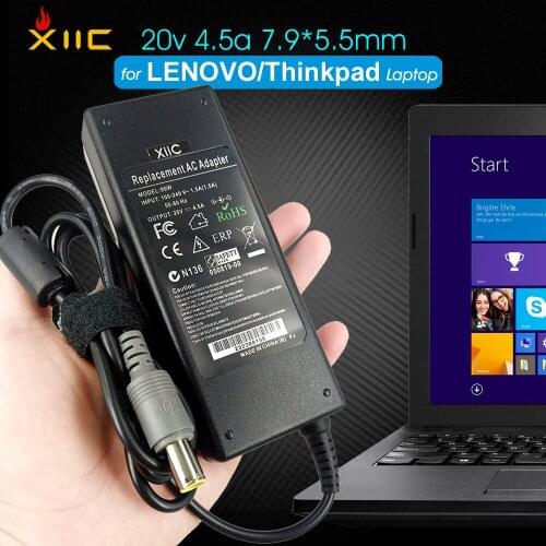 20V 4.5A 7.9*5.5mm Laptop Adapter for Lenovo Thinkpad T410 T420 T430 T400 T500 T510 T520 X200 X220 X230 SL410 E530 T61 Notebook
