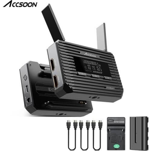 ACCSOON CineEye 2 Mini Wireless Transmitter Receiver Video Audio 400ft Transmission Video Transmitter 1080P Live streaming