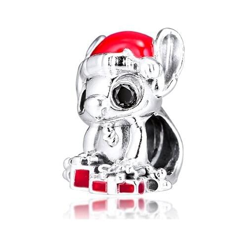 Bracelets Beads For Jewelry Making Stitch Christmas Charm Authentic 925 Silver Jewelry Fits Charms Bracelets For Woman
