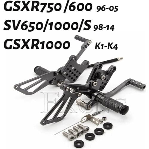 Quick Shifter Rearset Footrest Foot Peg Rear Set For Suzuki GSXR750 GSXR600 1996-2005 GSXR1000 K1-K4 SV650 SV650S SV1000 SV1000S