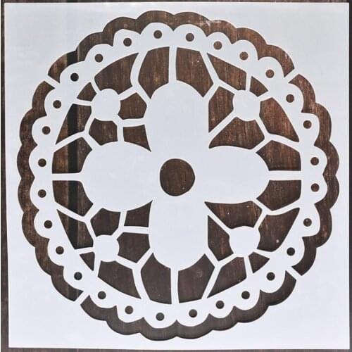 CraftArtGo DIY Flower Stencils Painting Scrapbook Coloring Cake decorating sugar powder sieve printing mold printing table