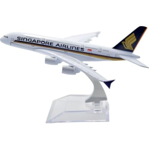 TANG DYNASTY(TM) 1:400 16cm A380 Singapore Airlines Metal Airplane Model Plane Toy Plane Model