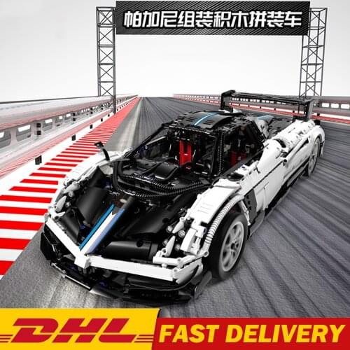 MOC City Techinical Series The Pagani Speed Sport Racing Car Model Building Blocks Toys Huayra Roadster Bricks Kids Gifts