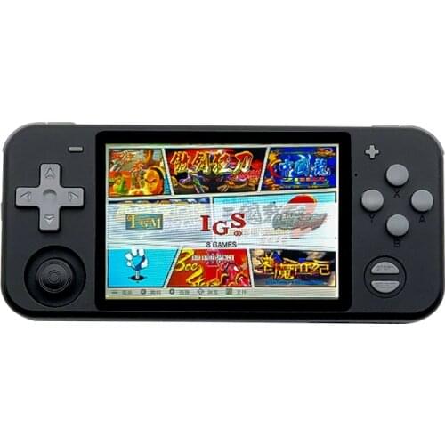RGB10 MAX Game Console 5.0inch IPS Screen Video Game Player Open Source System Retro Game Handheld PS1 Game Player rgb10