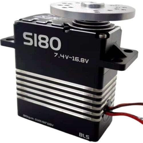 KINGMAX S180 Brushless servo 370g 15V 180kg 0.14sec digital steel gears high torque Steel gear