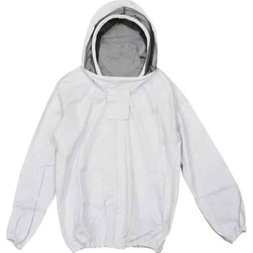 Beekeeper Jacket with Self Supporting Veil Beekeeper Hooded Jacket Veil Smoker Bee Jacket