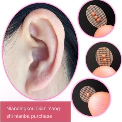 100pcs/pack Magnetic ear bean bead press stickers Auricular seed acupuncture needle ear acupoints dieting slimming body