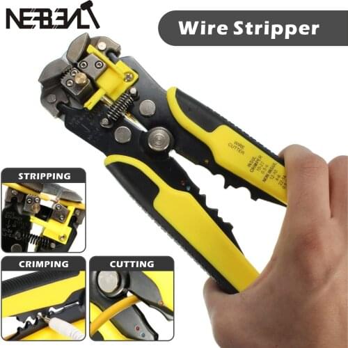 Multifunctional Cable Wire Stripper Cutter Crimper Wire Pliers Automatic Heavy Plier TAB Terminal Crimping Stripping Tools