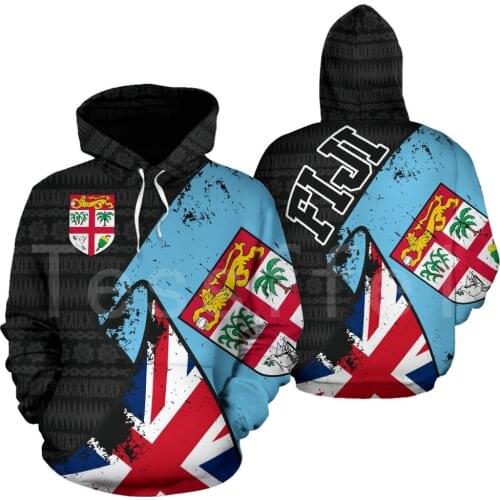Tessffel Newest Country Flag NewFashion FIJI Pullover Long sleeve Funny Tracksuit Unisex 3DPrint Zipper/Hoodies/Jacket S-3