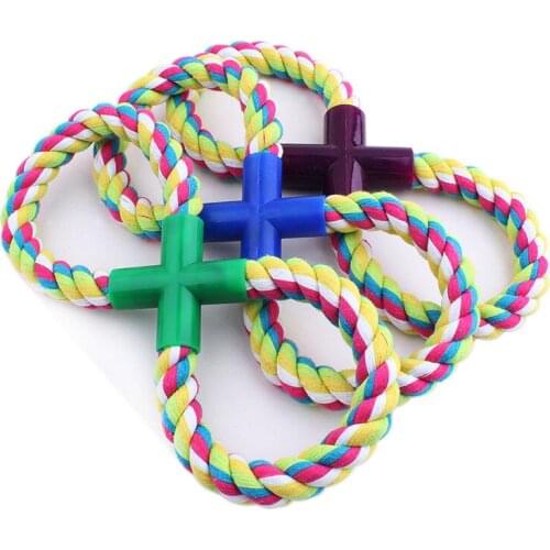 New Resistance to bite Rope Braided Dog Chew Toys Pet Cotton Rope Toys Small Dog Molar Toy Length 18CM