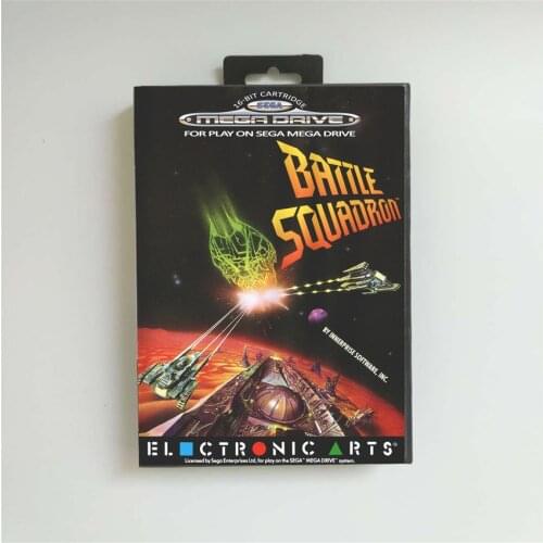 Battle Squadron - EUR Cover With Retail Box 16 Bit MD Game Card for Sega Megadrive Genesis Video Game Console