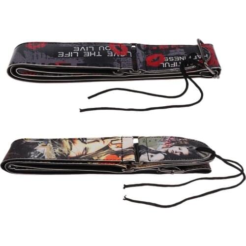 Durable Painting Guitar Strap Belt Fine Buckle for Electric Guitar/Bass Accessory