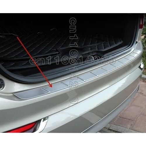 Stainless steel Rear Bumper Protector Sill Trunk Tread Plate Trim For Volvo XC90 2015 2016 2017 2018 2019 2020