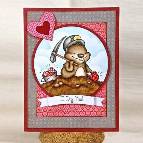 Groundhog Clear Stamp DIY Scrapbooking Silicone Embossing Stencil Decoration Handicraft Paper Card Album Making Template