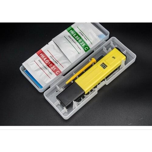 Quevinal 100pcs high quality Chemistry Tester PH-009 IA 0.0-14.0pH Tools Pocket Pen Water PH Meter for Test Secure Liquid Water