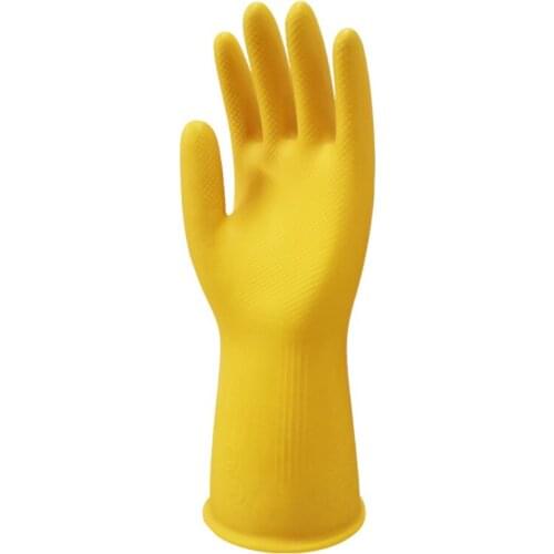 Rubber Household Dishwashing Gloves Washing Rubber Gloves Waterproof Household Gloves Wholesale Dish Washing Rubber Gloves Thick