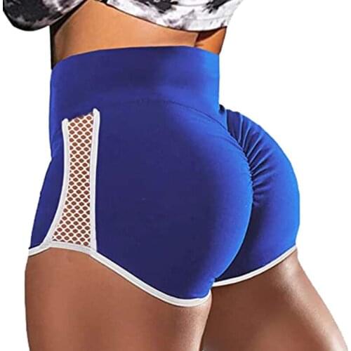 Sports Seamless Yoga Shorts Women Push Up Breathable High Waist Fitness Shorts Workout Short Pants For Running
