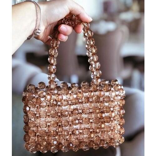 Crystal beaded bag 100% handmade