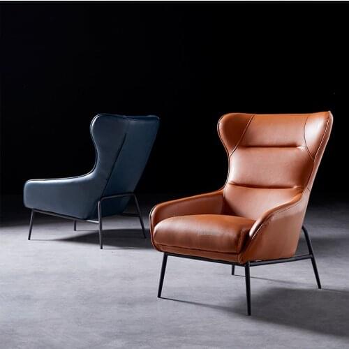 Light Luxury Sofa Nordic Style Home Living Room Sofa Modern Furniture Single Sofa Chair (10PC Shipping)