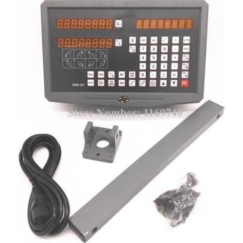 High Precision complete set 5um miil lathe 2 axis DRO system and 0.005mm digital linear scale AC85V-250V 5micro / 5um / 0.005mm