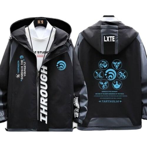 Game Genshin Impact Tartaglia Cosplay Costume Sweater Unisex 3D Hoodies Sweatshirt coat suits Jacket Sun protection clothing NEW