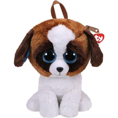 Ty Beanie Stuffed Plush Gear Backpack Duke Dog Brown White Backpack Shoulder Bag Purse Soft Toys Girl Birthday Gift