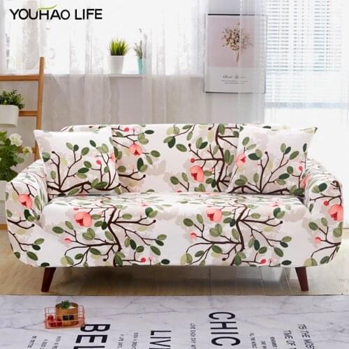 Elastic Spandex All-Inclusive Floral Print Chinese Retro Fashion Sofa Protective Cover 1 2 3 4 Seat Universal For All Seasons