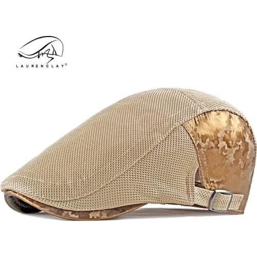Spring and summer hollow mesh Beret mens leisure Korean fashion cap womens forward hat youth fashion hat