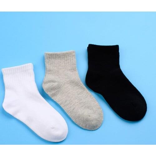 Spring summer, the new childrens socks, black white students socks pure color tube socks private sock sport Wear
