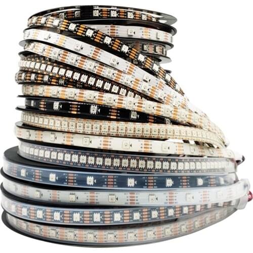 WS2815 Led Strip Light (WS2812B WS2813 Upgraded Version)RGB Individually Addressable Lights Dual Signal 5m/Roll IP30 65 67 DC12V
