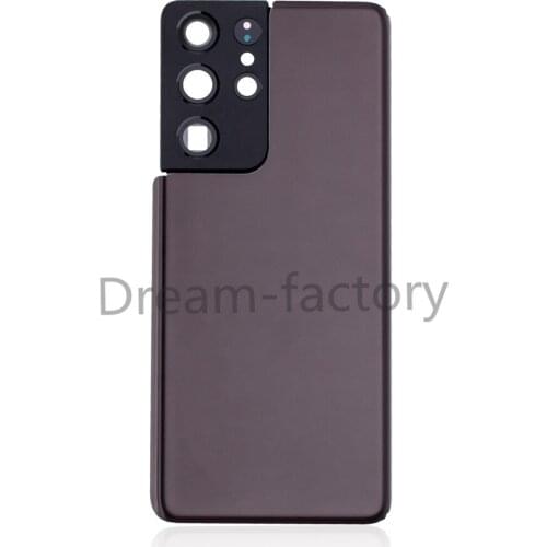 10PCS Back Glass Rear Cover Battery Door With Adhesive for Samsung Galaxy S21 Plus S21 Ultra with Camera Lens