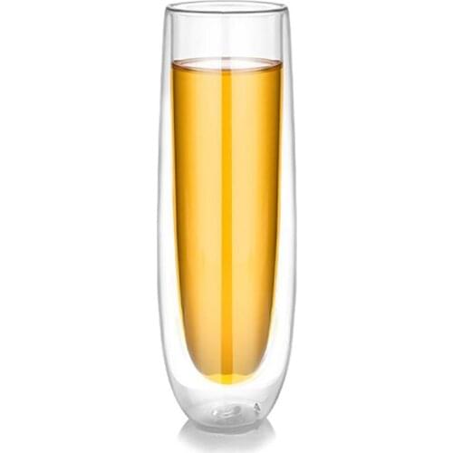 1pc High Quality Creative Double Wall Layer Insulated Beer Mug Transparent Beer Glass Mug Water Wine Beer Cup Drinking Utensils