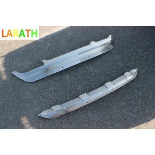 2pcs/set For HYUNDAI TUCSON 2015-2018 Stainless Steel Front & Rear Bumpers Skid Bumper Cover Protector Molding Car Accessories