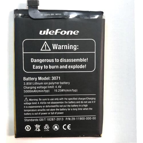 3.85v 5000mAh 19.25wh for Ulefone Armor 6 Armor6 3071 Smartphone High quality Replacement Battery