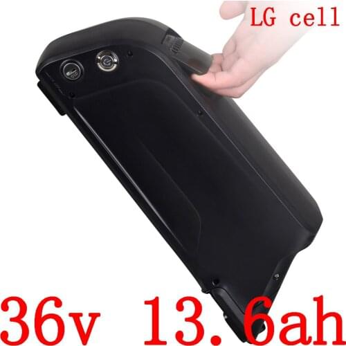 36V battery 36v 10ah 13ah 13.6ah 14ah 17ah electric bicycle battery 36V 250W 350W 500W lithium ebike battery use LG cell