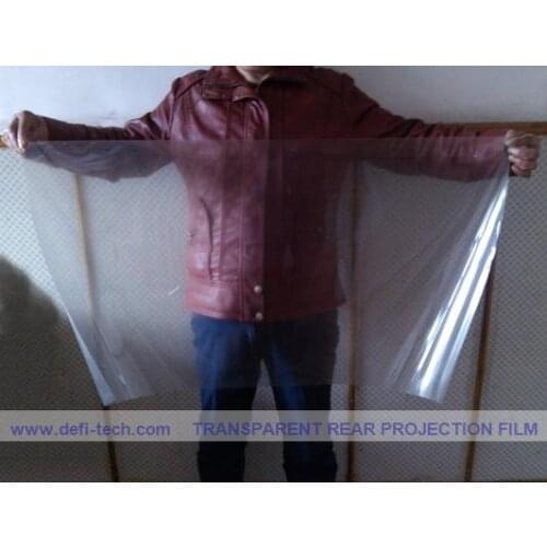 DfLabs 3d holographic film/transparent rear projection film(1.524m*2m ),transparent & ultra-easy install