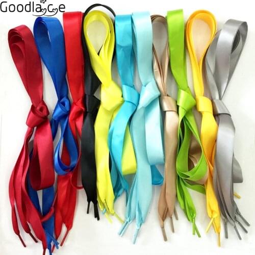 80cm/31.5 Inch Long Children Kids Shoelaces Flat Satin Ribbon Shoe Laces for Sneaker Sport Shoes Fantastic