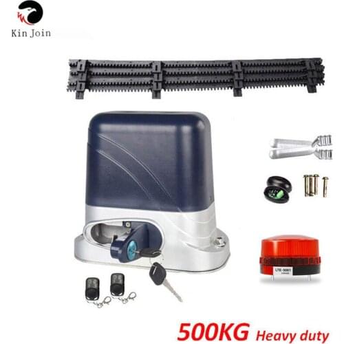KINGJOIN DC24V 500kg automatic electric sliding door motor opener 4 key chains 4m rack